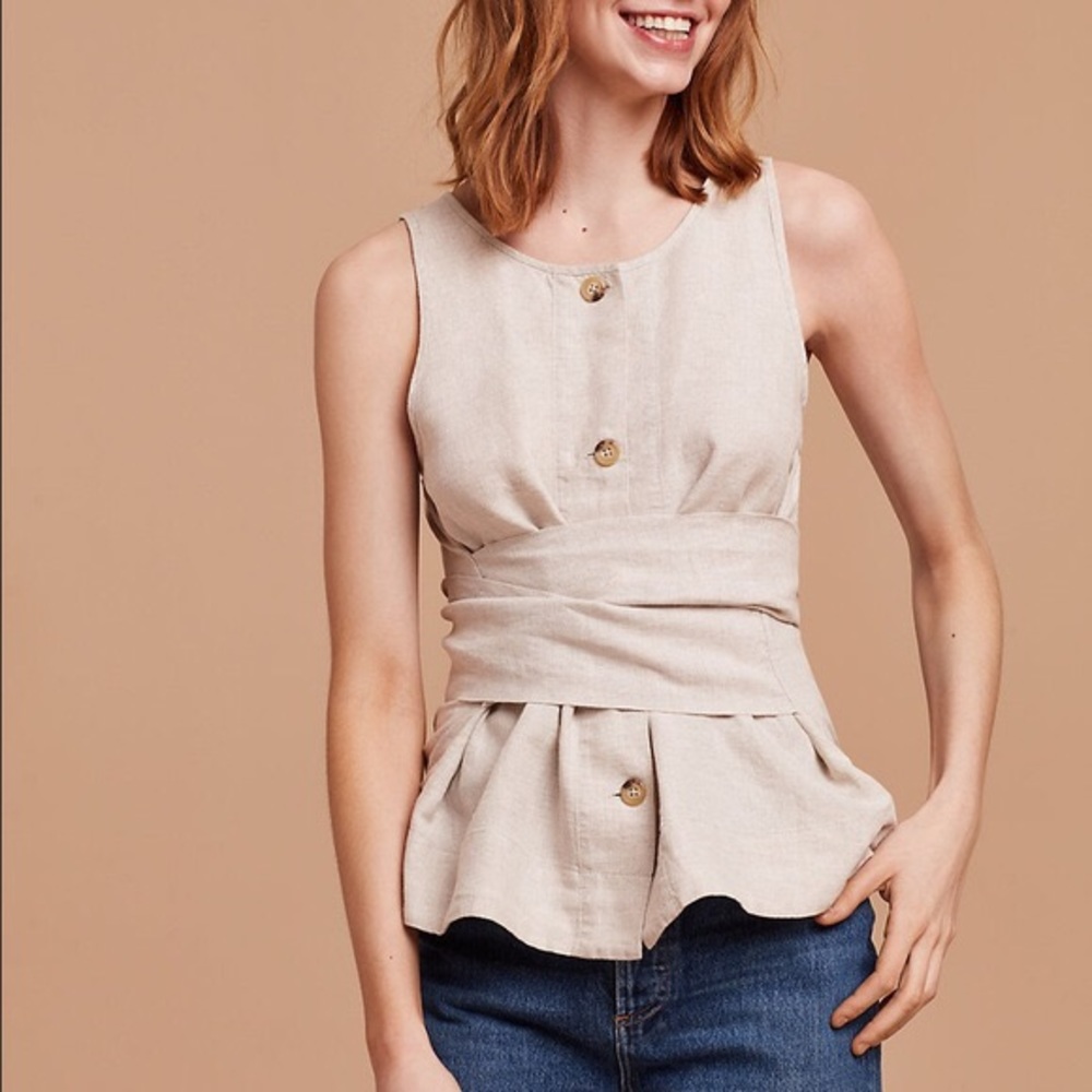 Wilfred Vachel Blouse/Flax/S